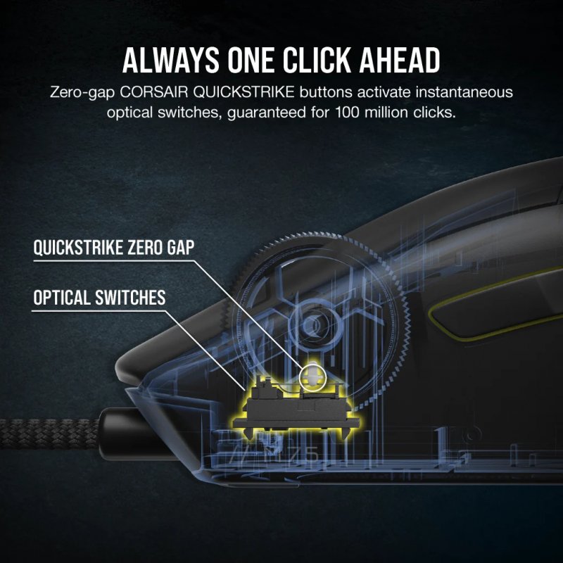 Corsair M75 Lightweight RGB souris USB Type-A Optique 26000 DPI