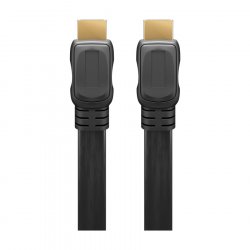 Goobay High-Speed-HDMI™-Flachkabel mit Ethernet (4K@60Hz), 1,5 m