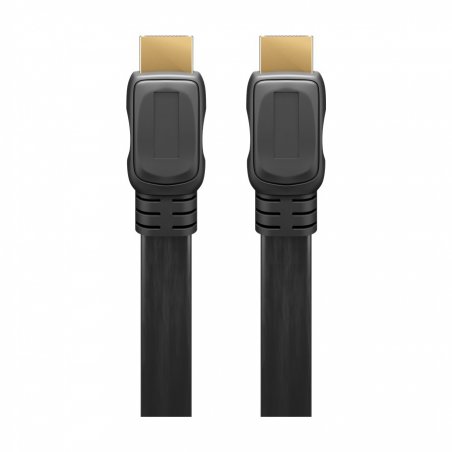 Goobay High-Speed-HDMI™-Flachkabel mit Ethernet (4K@60Hz), 2m