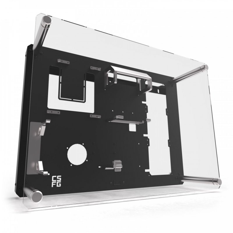 CSFG Frostbite Wandgehäuse - schwarz, Micro-ITX