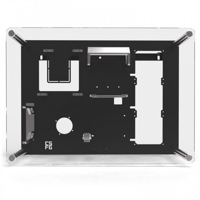 CSFG Frostbite Wandgehäuse - schwarz, Micro-ITX
