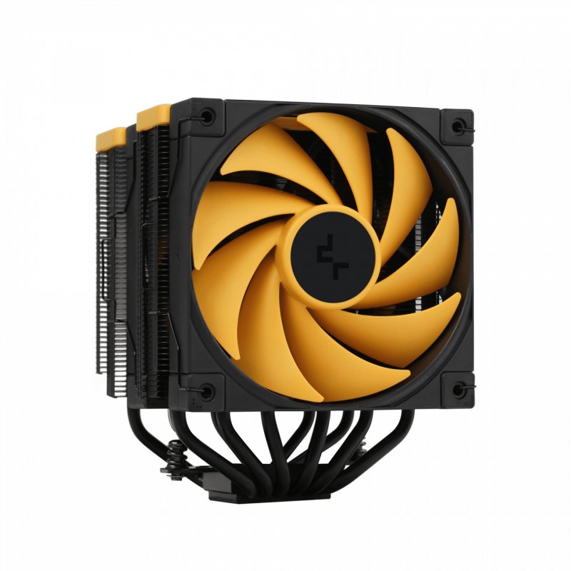 DeepCool AK620 Zero Dark Zoria Processeur Refroidisseur d'air 12 cm Noir, Jaune 1 pièce(s)