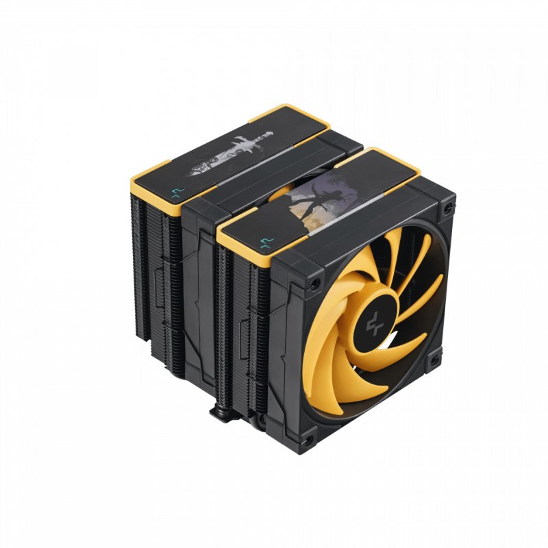 DeepCool AK620 Zero Dark Zoria Processeur Refroidisseur d'air 12 cm Noir, Jaune 1 pièce(s)