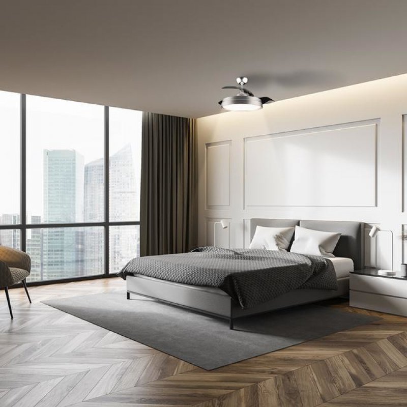 VENTILADOR TECHO CECOTEC ENERGYSILENCE AERO 4280 INVISIBLE ACERO