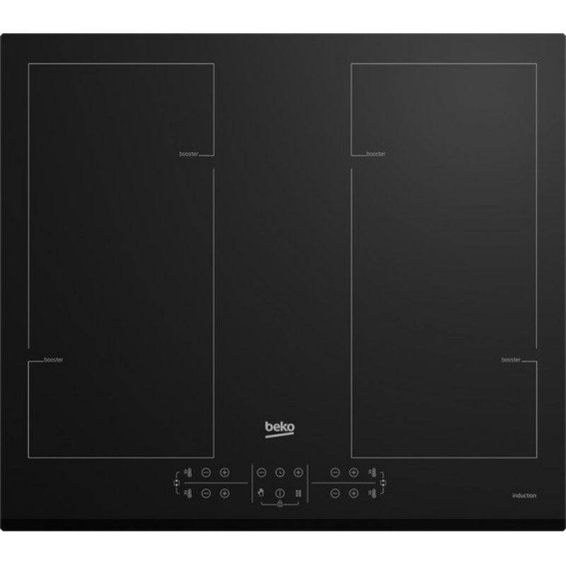 Beko HII64206F2MT Black Built-in 58 cm Zone induction hob 4 zone(s)