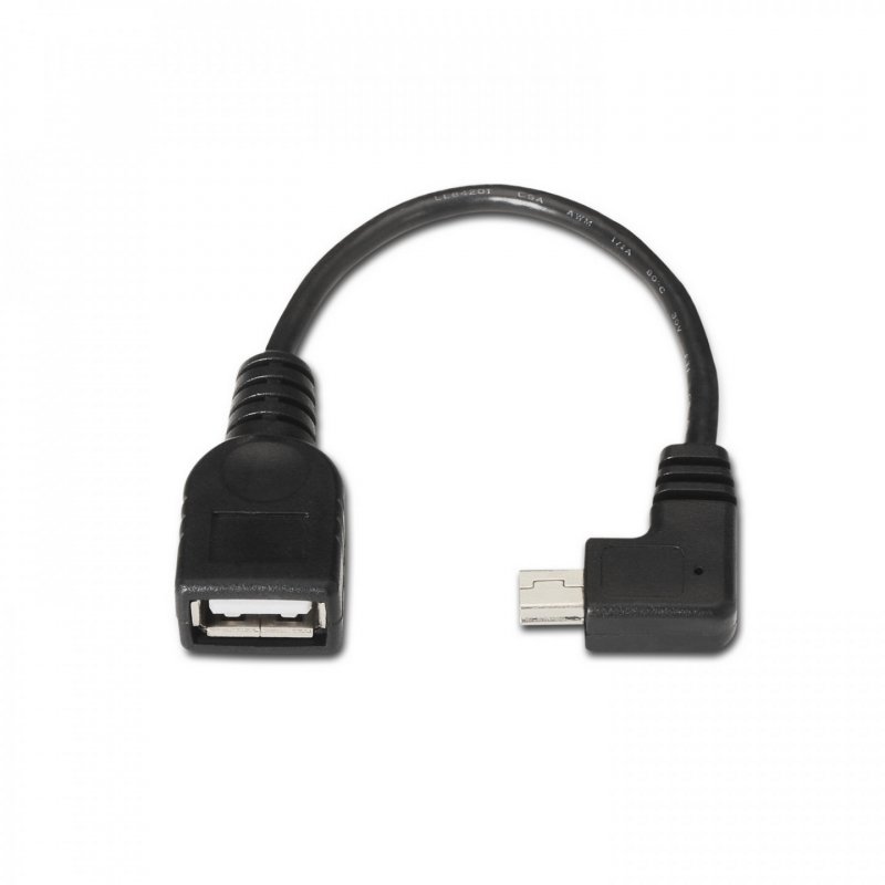 AISENS A101-0034 USB cable 0.15 m USB 2.0 Mini-USB B USB A Black
