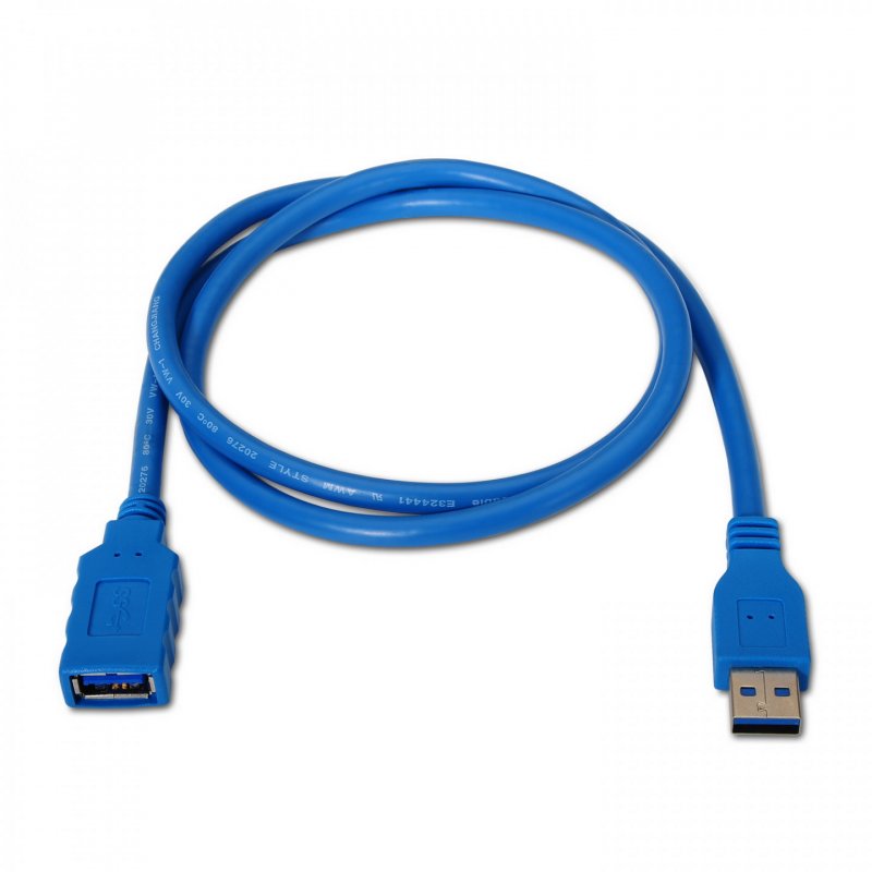 CABLE AISENS USB 3.0 TIPO A/M-A/H AZUL 2.0M