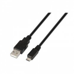 AISENS A101-0029 USB cable 3 m USB 2.0 USB A Micro-USB B Black