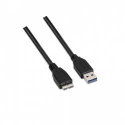 AISENS A105-0043 câble USB 1 m USB 3.2 Gen 1 (3.1 Gen 1) USB A Micro-USB B Noir