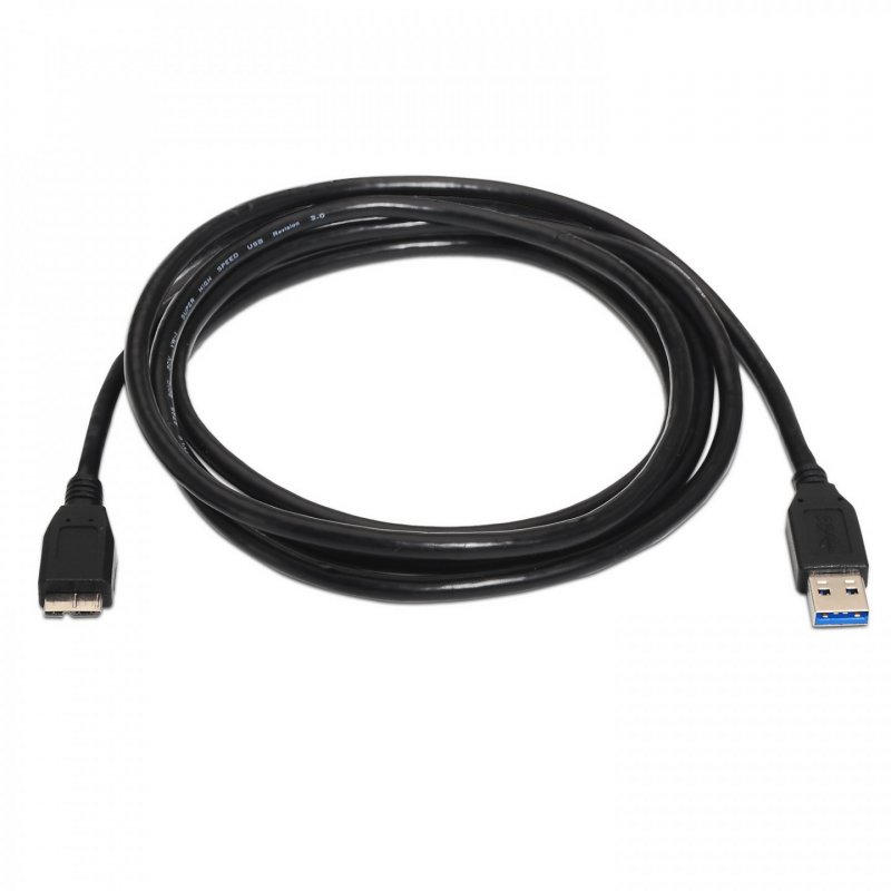AISENS A105-0043 câble USB 1 m USB 3.2 Gen 1 (3.1 Gen 1) USB A Micro-USB B Noir