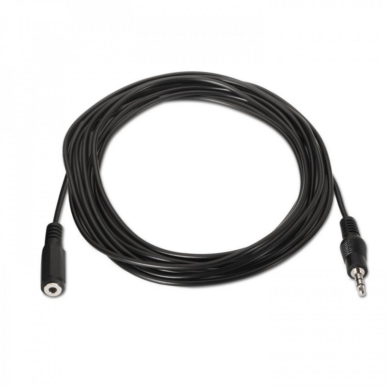 CABLE AISENS AUDIO ESTÃ?REO JACK 3.5 M-JACK 3.5 H NEGRO 1.5M