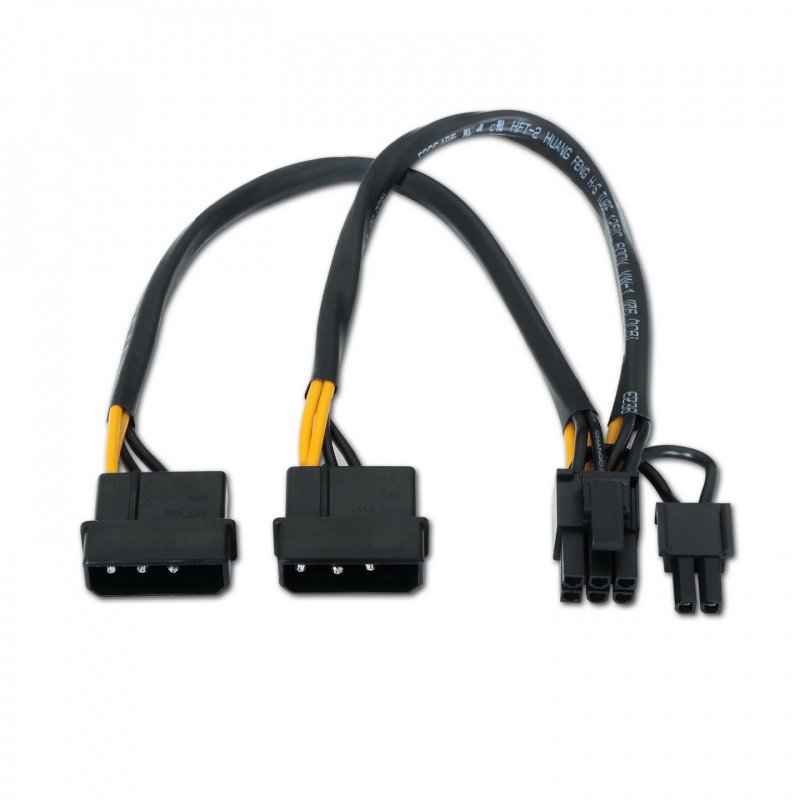 CABLE AISENS TARJETA GRÁFICA 2XMOLEX 4PIN M-PCI-E(MOLEX 6 2PIN) M 20CM