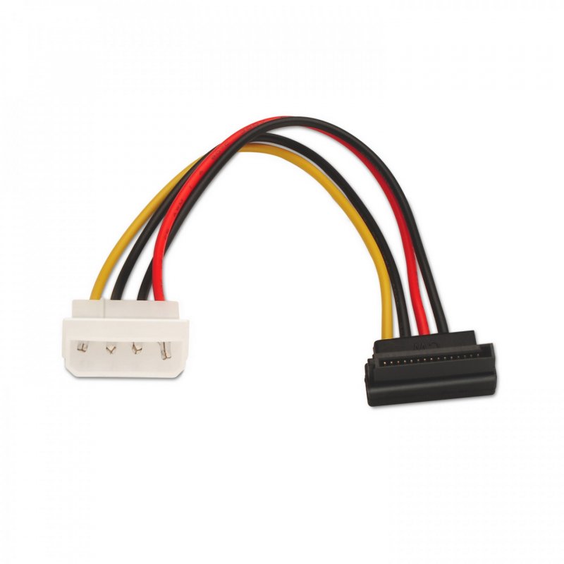 CABLE AISENS SATA ALIMENTACIÃ?N ACODADO MOLEX 4PIN M-SATA/H 16CM