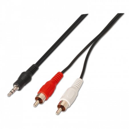 AISENS A128-0147 audio cable 1.5 m 3.5mm 2 x RCA Black