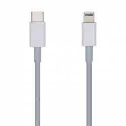 AISENS A102-0441 lightning cable 0.2 m White