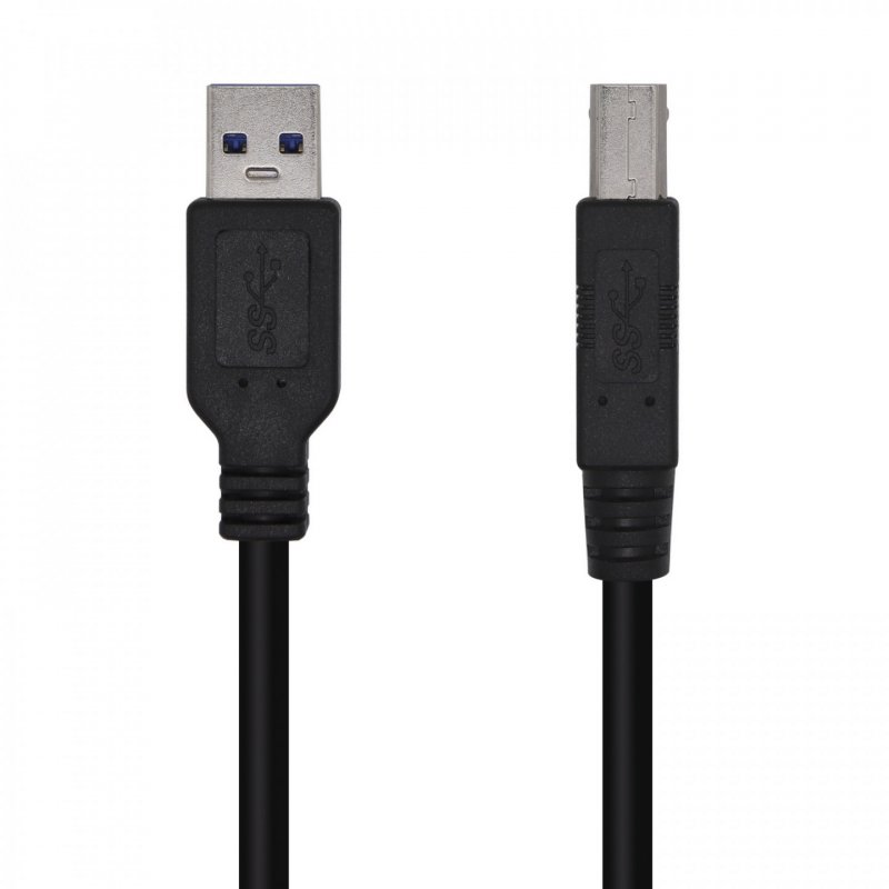 CABLE AISENS USB 3.0 IMPRESORA TIPO A/M-B/M NEGRO 3.0M
