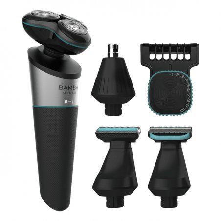 Cecotec Bamba PrecisionCare Rasoir rotatif Tondeuse Noir, Gris, Turquoise