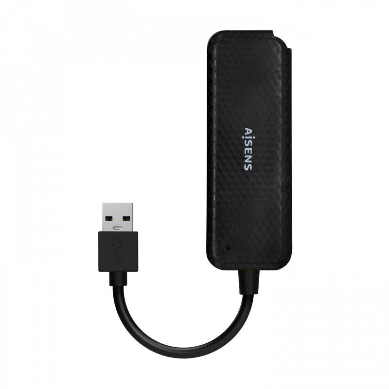 HUB AISENS USB 3.0 TIPO A/M-4XTIPO A/H NEGRO 15CM