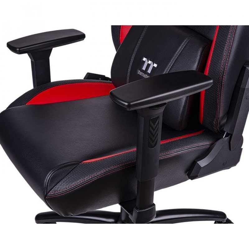 Thermaltake GGC-VCO-BRLWDS-01 Siège pour jeu vidéo Fauteuil de gaming Siège rembourré Noir, Rouge