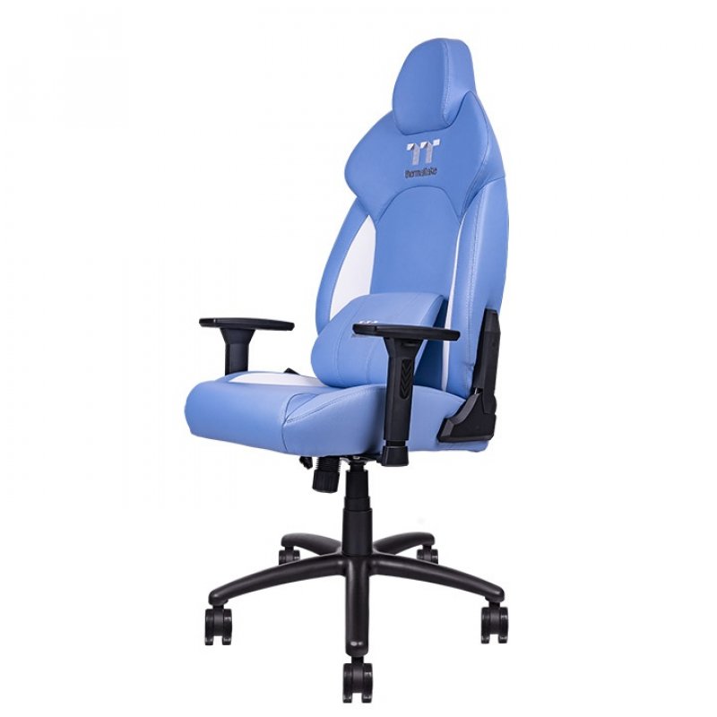 Thermaltake GGC-VCO-LWLWDS-01 Siège pour jeu vidéo Fauteuil de gaming Siège rembourré Bleu, Blanc