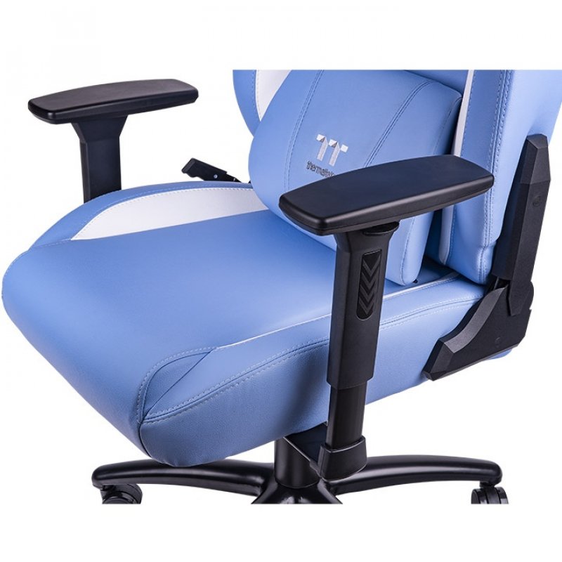 Thermaltake GGC-VCO-LWLWDS-01 video game chair Gaming armchair Padded seat Blue, White