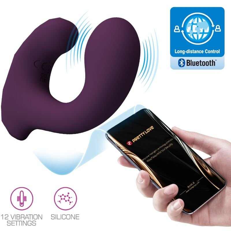 PRETTY LOVE - BILLY VIBRATION REMOTE CONTROL PURPLE - FREE APP