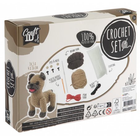 Craft ID - Crochet kit - Bulldog (CR1714)