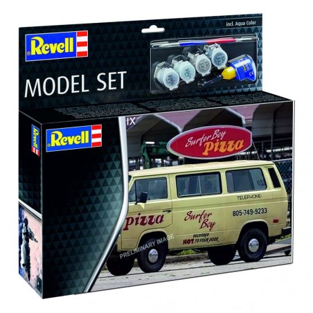 Stranger Things kit complet maquette 1/25 VW T3 Bus Surfer Boy 19 cm