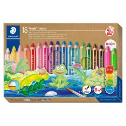 Staedtler - Noris Junior Chunky 3in1 coloured pencil, 18 pcs ( 2 years) (140 C18)