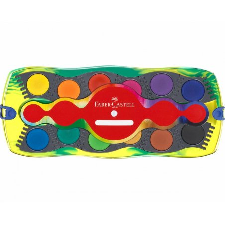 Faber-Castell 125013 peinture à l'eau Multicolore Palette 12 pièce(s)