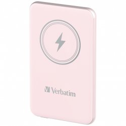 Verbatim Charge 'n' Go Magnetic Wireless Power Bank 5000mAh Pink