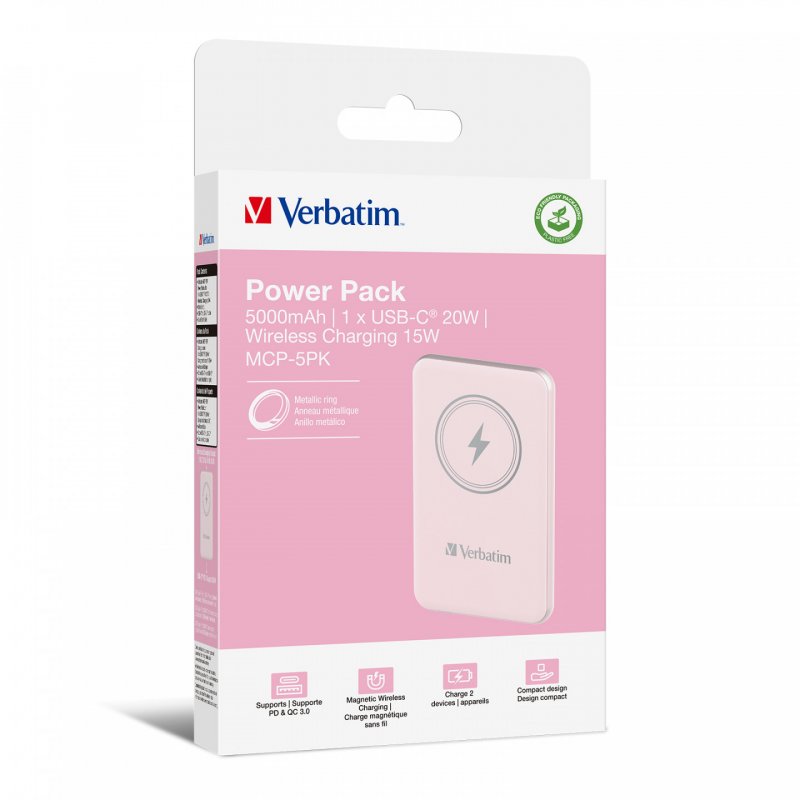 VERBATIM POWER BANK 5000 ROSE