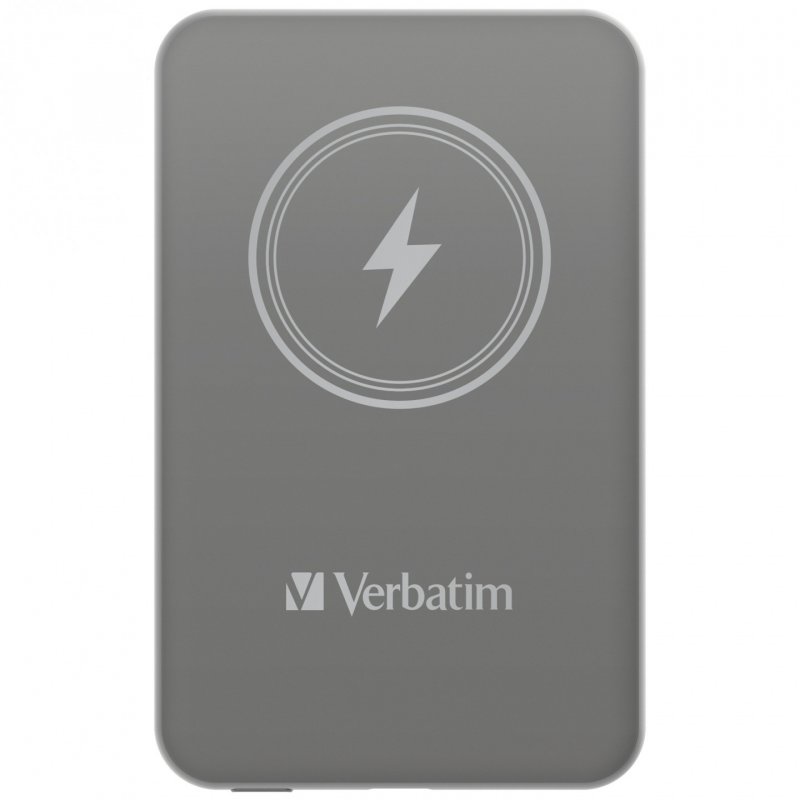 Verbatim Charge 'n' Go Lithium Polymère (LiPo) 5000 mAh Recharge sans fil Gris