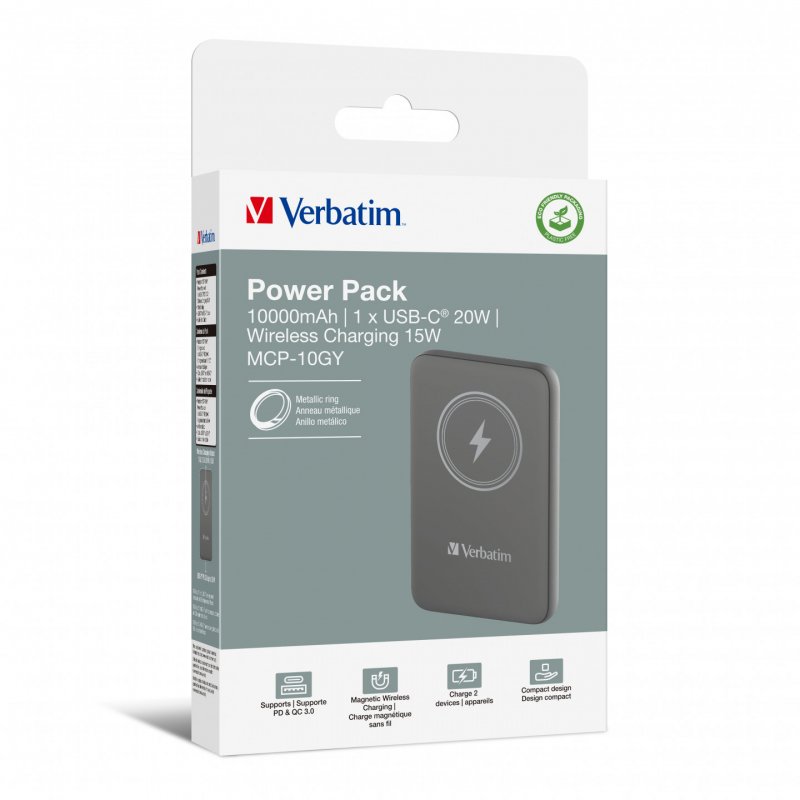 VERBATIM POWER BANK 10000 GRIS