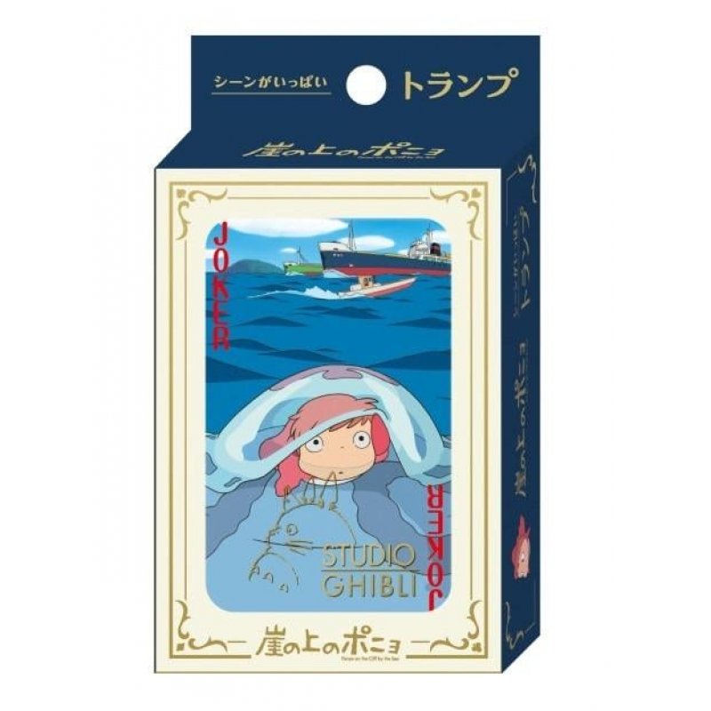 GHIBLI - Ponyo sur la Falaise - Jeu de cartes à jouer (54 cartes)
