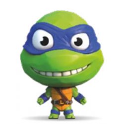 LES TORTUES NINJAS - Leonardo - Figurine Elastikorps 10cm