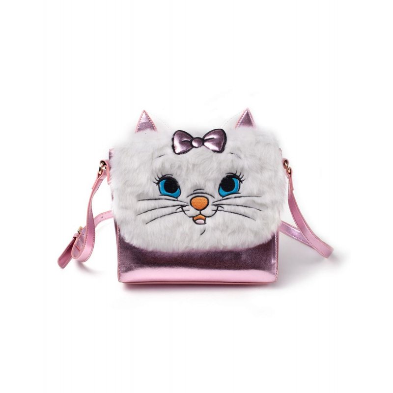 Disney Marie Shoulder Bag With Furry Flap Multicolour Woman