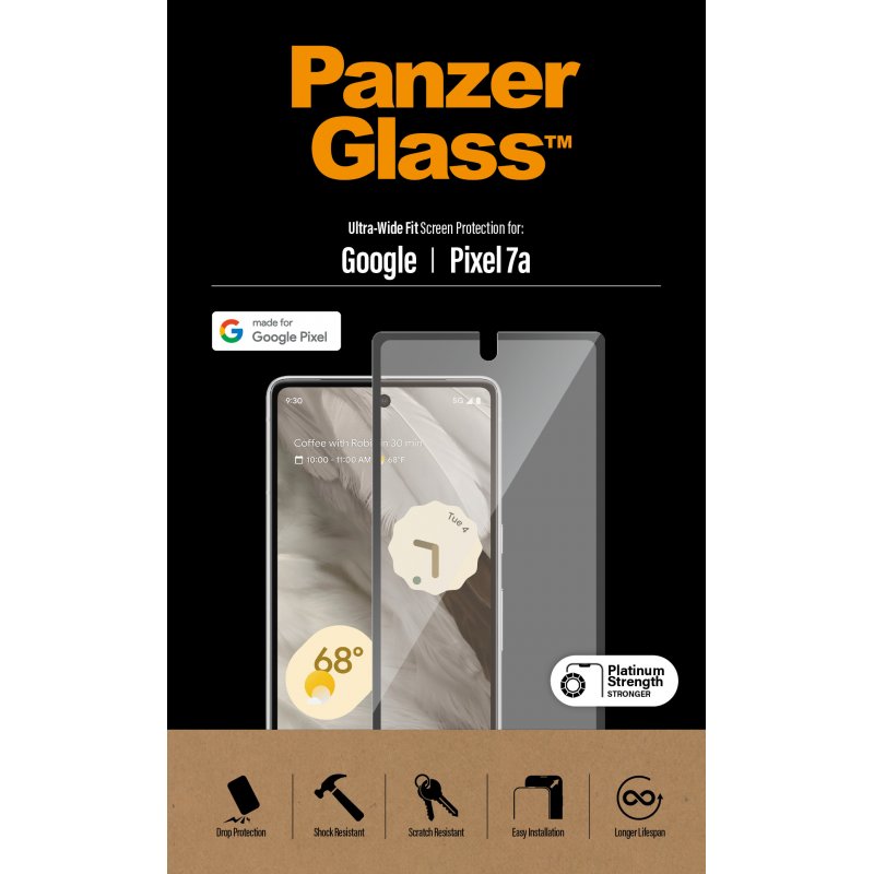 Displayschutz Ultra-Wide Fit (transparent, Google Pixel 7a)