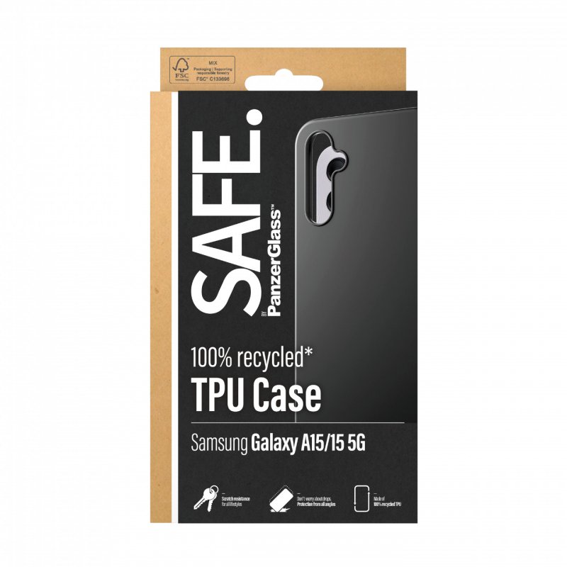 PanzerGlass SAFE. by Case Samsung New A14 A14 5G Black coque de protection pour téléphones portables Housse