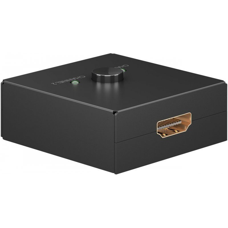 Goobay Manuelle HDMI-Umschaltbox 2 auf 1 (4K@30Hz)