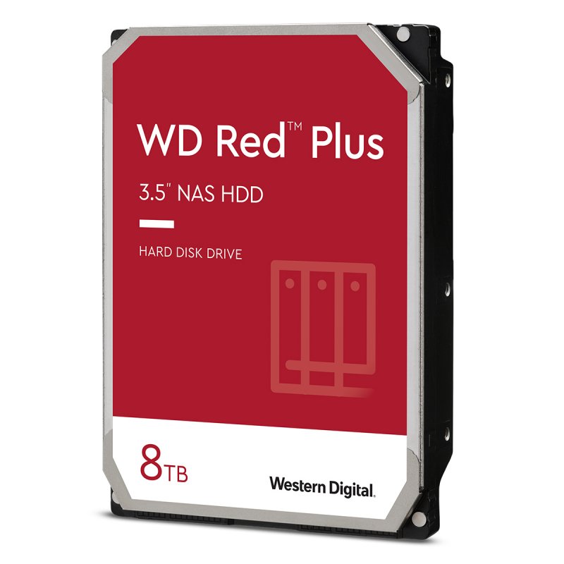 8TB RED PLUS 256MB CMR 3.5IN SATA 6GB/S 5640RPM