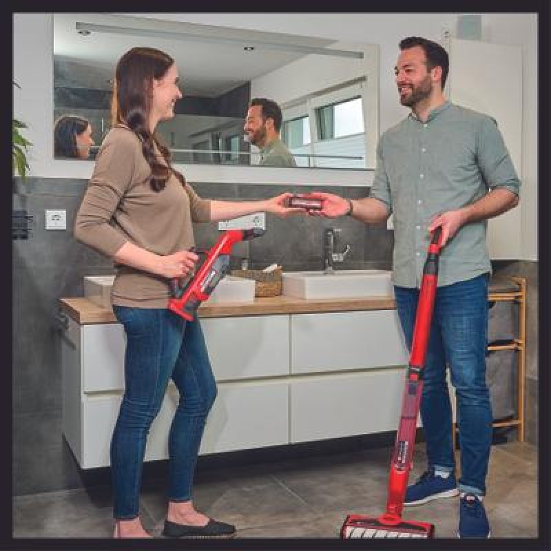 Einhell CLEANEXXO balai à franges et balai-éponge 400 ml Humide Rouge