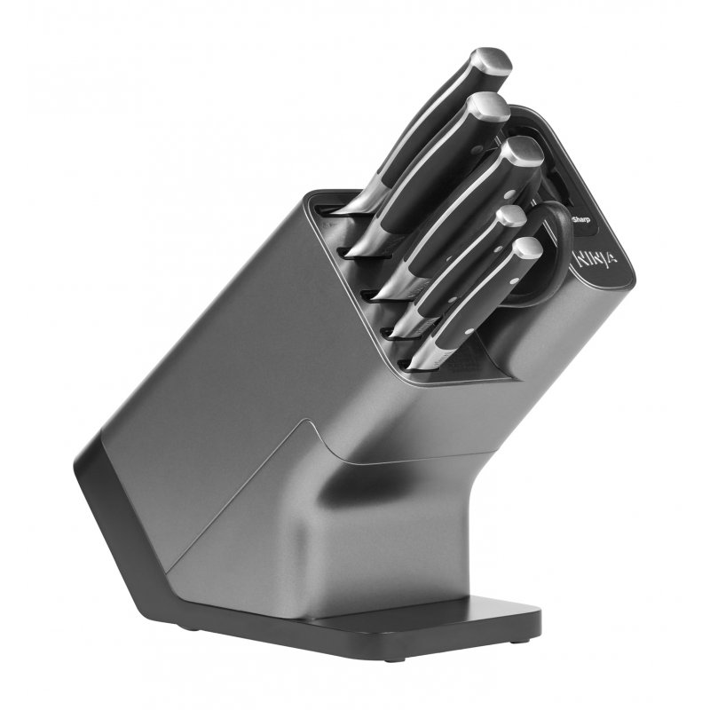 Ninja Foodi StaySharp Slot knife block Stainless steel Black Silver