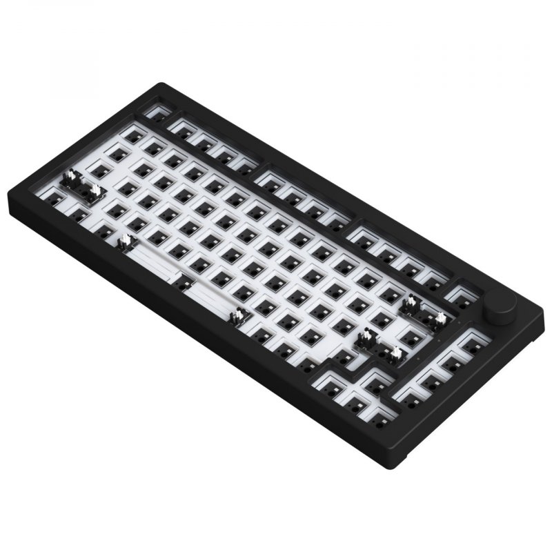 AKKO 5075S RGB QMK Barebone, ISO Layout - dark knight