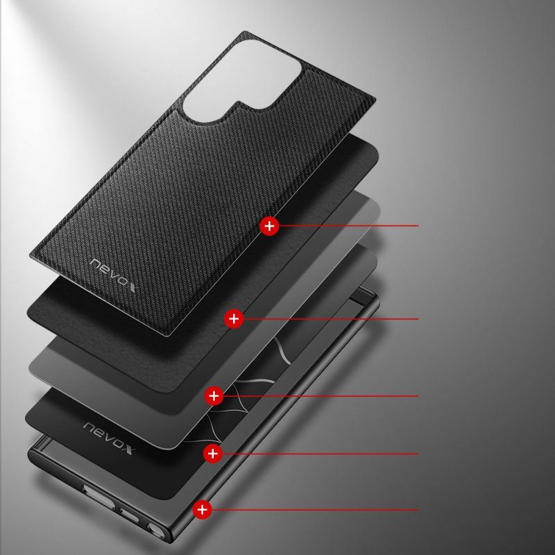 nevox StyleShell NYLO coque de protection pour téléphones portables 17,3 cm (6.8") Housse Noir