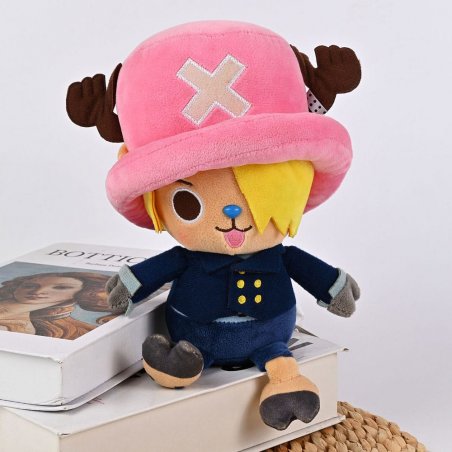 One Piece peluche Chopper x Sanji 25 cm