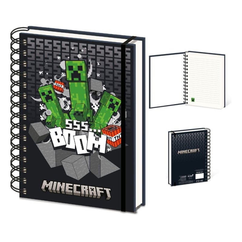 Minecraft cahier à spirale A5 Wiro 3D