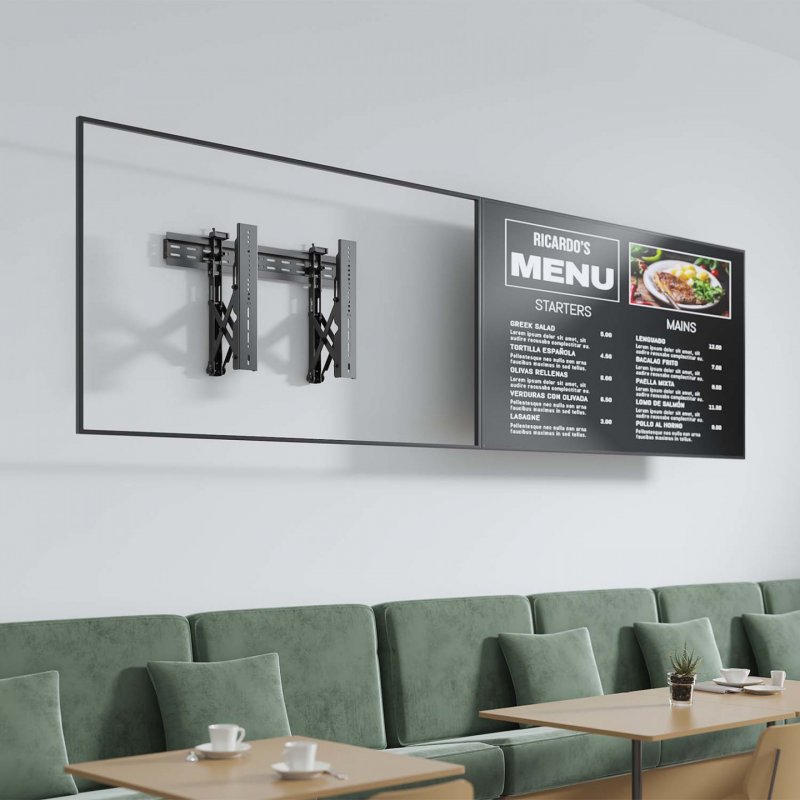 SOPORTE AISENS VIDEOWALL NIVELABLE Y FUNCIÃ?N POP-OUT 45KG 37-70