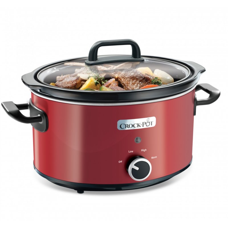 Crock-Pot SCV400RD mijoteuse 3,5 L Noir, Rouge