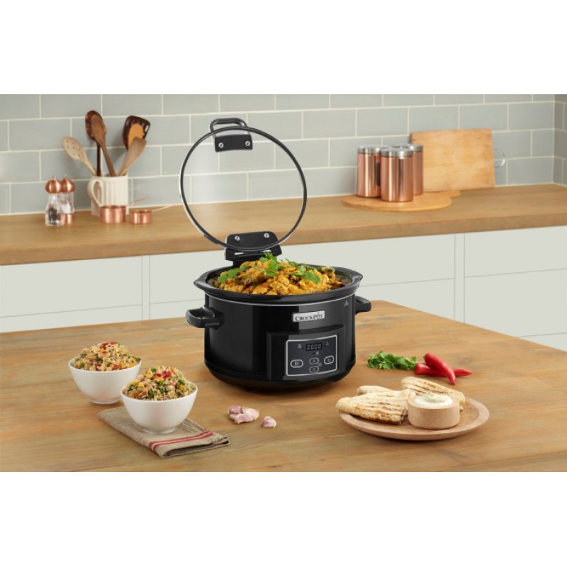 Crock-Pot CSC052X mijoteuse 4,7 L Noir, Argent